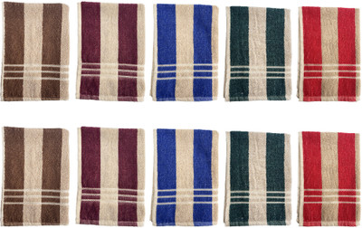 Gopika Terry Cotton 450 GSM Face Towel Set(Pack of 10)