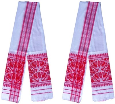 R S K HANDLOOM Cotton 250 GSM Bath, Beach, Face, Hair, Hand, Sport Gamcha Set(Pack of 2)