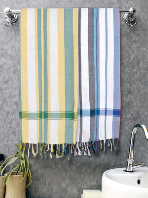 Fabinaliv Cotton 225 GSM Bath Towel Set(Pack of 3)