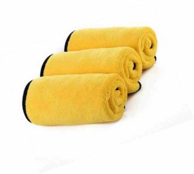 Shreejee ICROFIBER CLOTH D73 PO3 3 Yellow Cloth Napkins(3 Sheets)