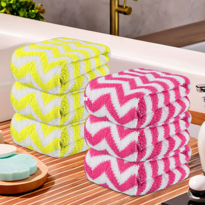 HOMESTIC by Kuber Industries Microfiber 250 GSM Face Towel(Pack of 6)