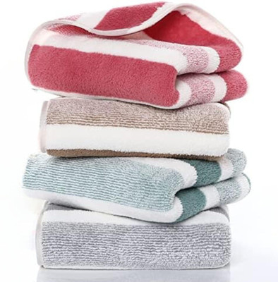 MAXOSHINE Microfiber 340 GSM Face, Hand, Hair Towel(Pack of 4)