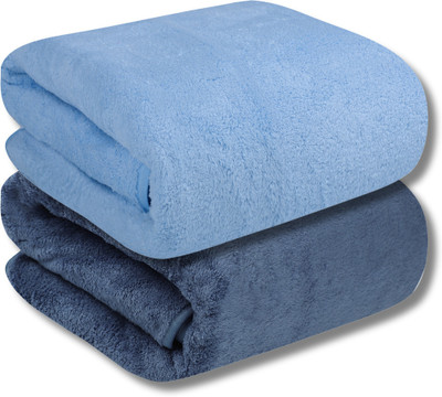 Fezora Microfiber 500 GSM Bath, Beach, Sport Towel(Pack of 2)