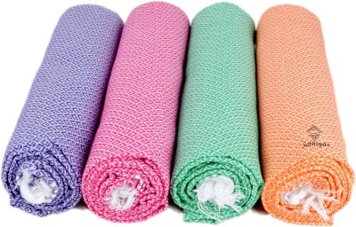 sathiyas Cotton 500 GSM Bath Towel Set(Pack of 4)