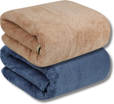 Fezora Microfiber 500 GSM Bath, Sport, Beach Towel(Pack of 2)