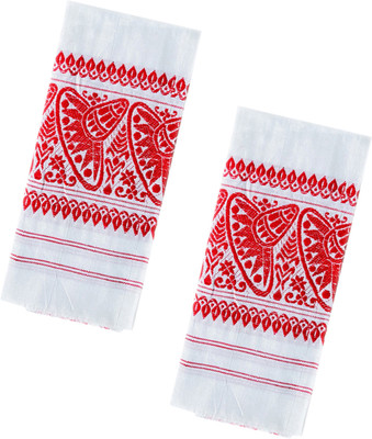 ASSAM GAMCHA Cotton, Polycotton 120 GSM Bath, Hand, Sport Gamcha(Pack of 2)