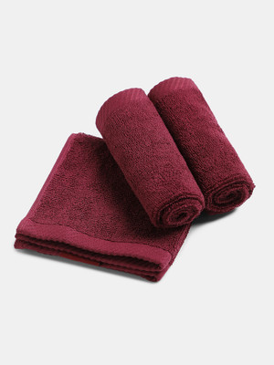 JOCKEY Cotton 500 GSM Face Towel(Pack of 3, Burgundy)
