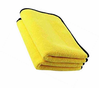 KRAZE ICROFIBER CLOTH D47 PO2 4 YELLOW AND GREY Cloth Napkins(2 Sheets)