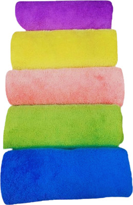 RadhaTex Multi-Purpose Ultra-Thick & Soft Dual Sided Cleaning Towel MCT30x5.106 Scrub Sponge(Medium, Pack of 5)