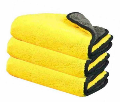 SHIVA Microfiber Vehicle Washing  Cloth(Pack Of 5, 600 GSM)