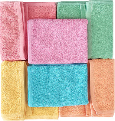 PVA HAND TOWEL LIGHT COLOR Multicolor Cloth Napkins(6 Sheets)