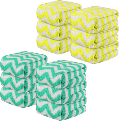 KUBER INDUSTRIES Microfiber 250 GSM Face Towel Set(Pack of 12)