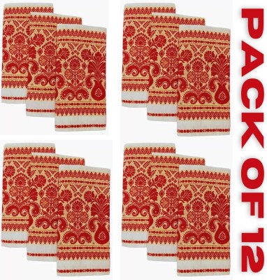 Namal Polycotton 119 GSM Bath, Beach, Face, Hair, Hand, Sport Gamcha Set(Pack of 12)