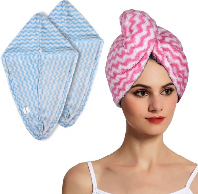 HOMESTIC Microfiber 180 GSM Hair Towel Set(Pack of 3)