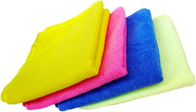 Space Fly Microfiber 340 GSM Hand Towel(Pack of 4)
