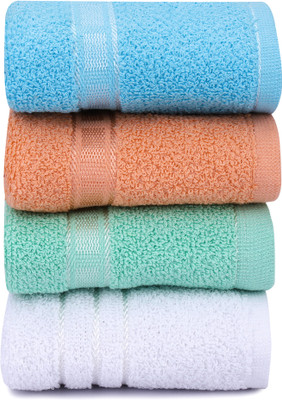 Shree Shyam HAND TOWEL LIGHT COLOR Multicolor Cloth Napkins(4 Sheets)