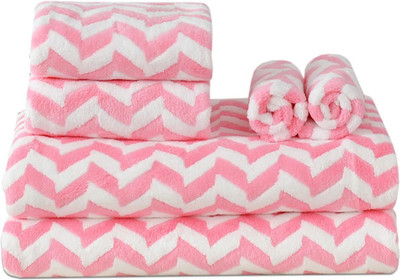 GBL COLLECTION Microfiber 400 GSM Bath, Face, Hand Towel Set(Pack of 6)