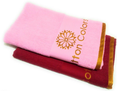 Tecsun Terry Cotton 450 GSM Bath Towel(Pack of 2)