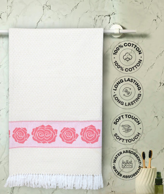 Saral Home Cotton 392 GSM Bath, Hand Towel Set(Pack of 2)