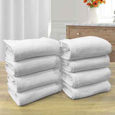 LABHAM Cotton 700 GSM Hand Towel(Pack of 8)