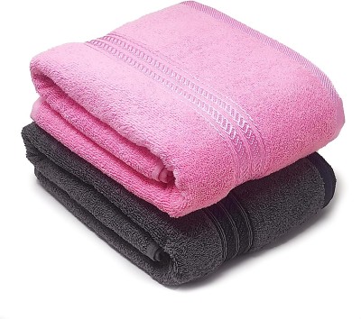 lukzer Cotton 600 GSM Bath Towel Set(Pack of 2)