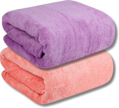 Fezora Microfiber 500 GSM Bath Towel(Pack of 2)