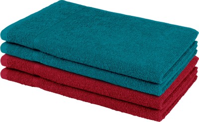Bedspun Terry Cotton 350 GSM Hand Towel Set(Pack of 4)