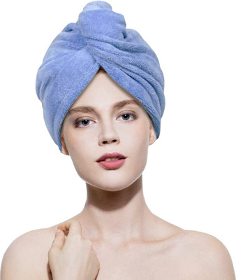 VYAKOM EXPORTS Cotton 750 GSM Hair Towel Set(Pack of 2)