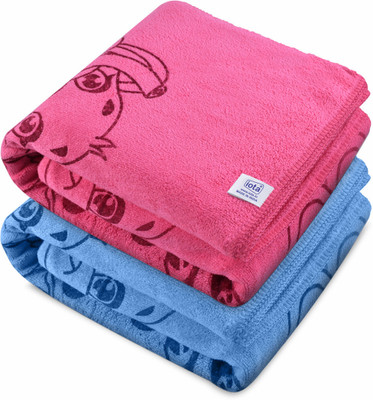 IOTA Microfiber 350 GSM Bath Towel Set(Pack of 2)