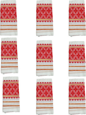 ASSAM GAMCHA Polycotton, Cotton 90 GSM Bath, Face, Hand, Sport Gamcha(Pack of 10)