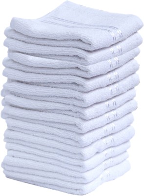 Space Fly Cotton 300 GSM Face Towel Set(Pack of 12)