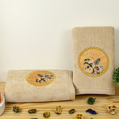 RANGOLI Cotton 450 GSM Hand Towel(Pack of 2)