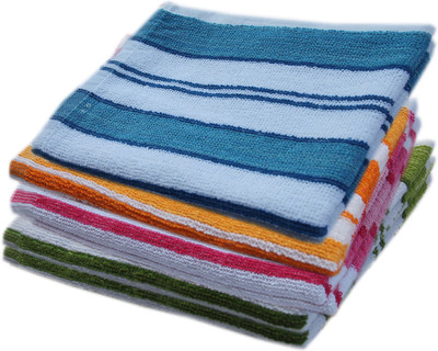 Space Fly Cotton 450 GSM Hand Towel Set(Pack of 4)
