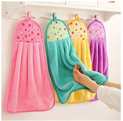 LIVE UNIQUE Cotton 130 GSM Hand Towel Set(Pack of 4)
