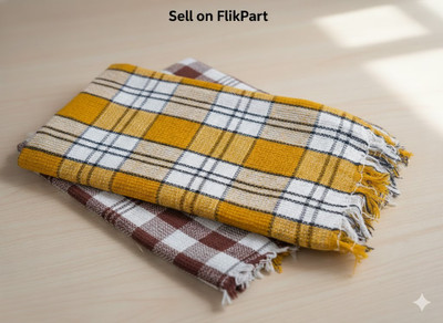 Samskruti Cotton 400 GSM Bath Towel Set(Pack of 2)