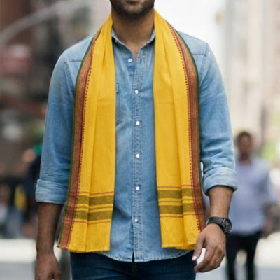SHREEVISH Cotton 300 GSM Bath, Beach, Face, Hair, Hand Gamcha