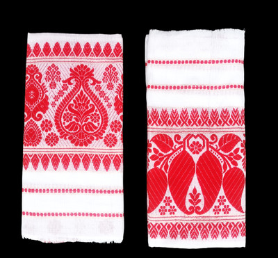 ASSAM GAMCHA Polycotton 280 GSM Bath, Face, Hair, Hand, Sport Gamcha Set(Pack of 2)