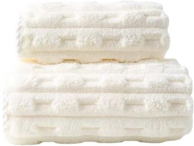 HomeCloud Cotton 400 GSM Bath, Face, Hair, Hand Towel Set(Pack of 2)