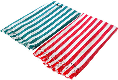 G Fabrics Cotton 550 GSM Bath, Beach, Face, Hair, Sport Towel Set(Pack of 2)
