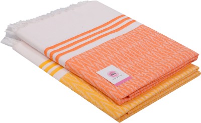 Addone Cotton 300 GSM Bath, Beach Towel(Pack of 2)