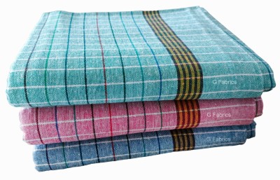 G Fabrics Cotton 380 GSM Bath Towel Set(Pack of 3)