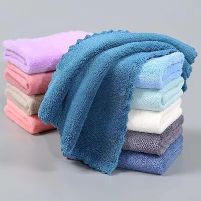 Sai Microfiber 0 GSM Face Towel Set(Pack of 12)