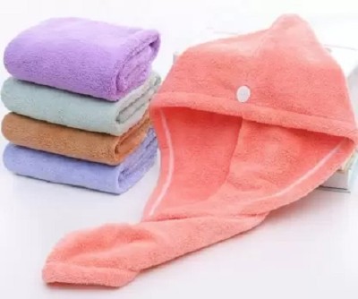 Suprix Cotton, Microfiber 400 GSM Hair, Beach, Sport, Bath Towel(Pack of 2)