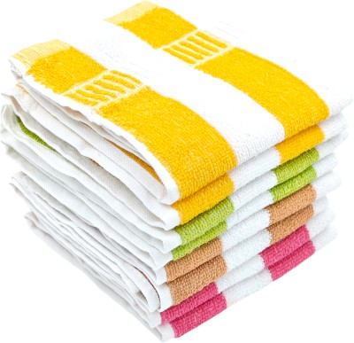 PEARLPLUS Cotton 430 GSM Hand, Face, Sport, Hair Towel Set(Pack of 8)