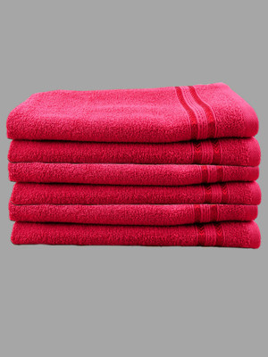 Ramraj Cotton Cotton 450 GSM Hand Towel Set(Pack of 6)