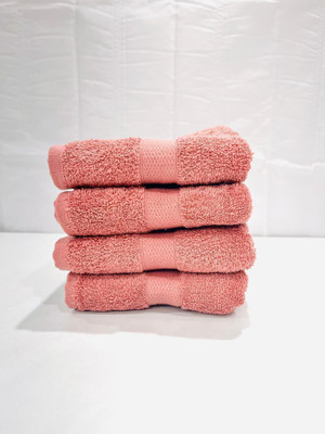 LVONDER CLUB Terry Cotton 500 GSM Hand, Face Towel Set(Pack of 4)