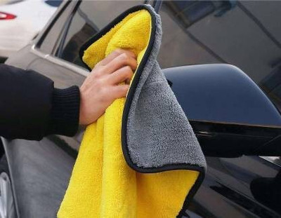 ClickFix Microfiber Vehicle Washing  Cloth(Pack Of 4, 600 GSM)