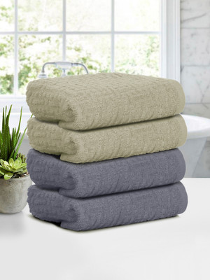 Cortina Cotton 480 GSM Hand Towel(Pack of 4)