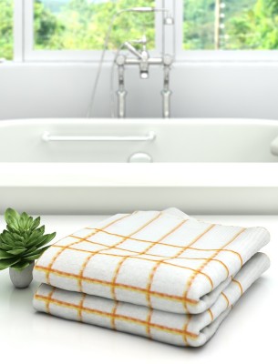 Athom Living Cotton 210 GSM Bath Towel Set(Pack of 2)