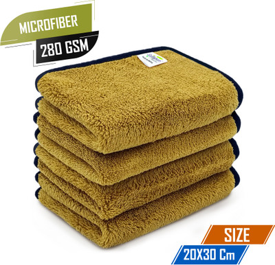 SOFTSPUN Microfiber 280 GSM Face Towel(Pack of 4)
